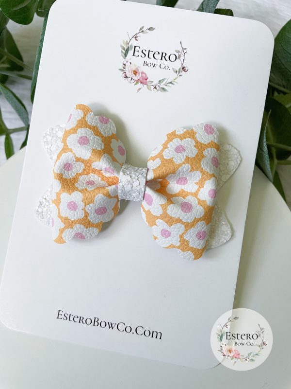 3.5” Summer Floral Hair Bow