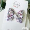 3.5” Peace and Love Hair Bow - Image 2