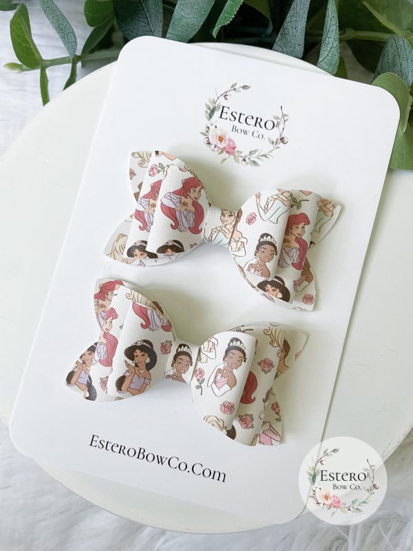 3" Princesses Hair Bow - Image 2