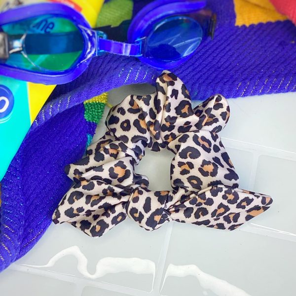 Leopard Print Swim Scrunchie
