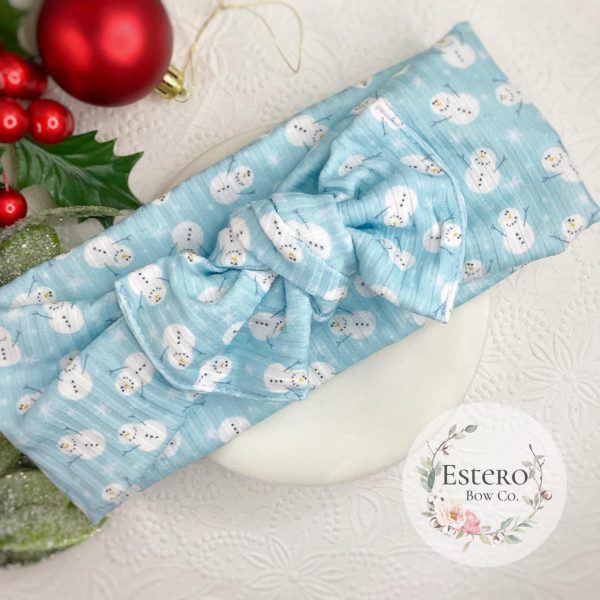 Snowman Baby Head Wrap