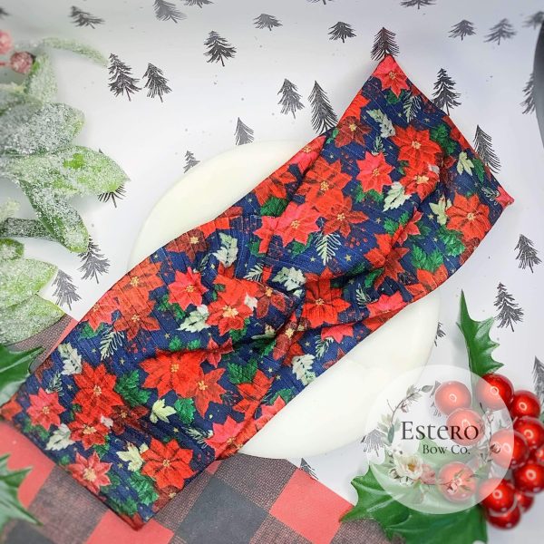 Poinsettia Adult Twist Headband