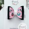 3.5” Festive Dogs Vegan Leather Hair Bow