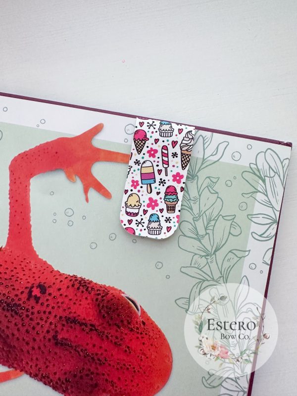 Summer Ice Cream Magnetic Bookmark