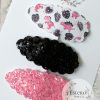 Dino Snap Clip Set of 3 - Dino Print, Black Glitter & Pink Glitter Hair Accessories