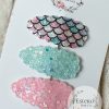 Mermaid Snap Clip Set of 3 - Glittery, Ocean-Inspired Hair Accessories