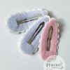 Unicorn Snap Clip Set of 3 - Glitter, Pink Polka Dot & White Hair Accessories - Image 2