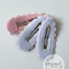 Famous Cookie Snap Hair Clip Set - Pink Glitter Snap Clip, Green Glitter Snap Clip - Image 3