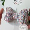 3.5” Party Glitter Hair Bow - Multicolor Glitter Hair Bow - Image 2