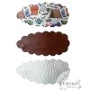 Camping Snap Clip Set of 3 - Brown & White Vegan Leather Hair Accessories