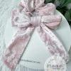 Crushed Velvet Bow Scrunchie - Image 3