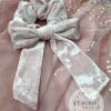Crushed Velvet Bow Scrunchie - Image 4
