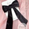 4.5" Black Velvet Sparkle Hair Bow