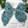 4.5" Soccer Hearts Fable Bow - Image 2