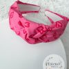 Neon Pink Hearts Headband - Valentine's Day Headband - Image 2