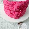 Neon Pink Hearts Headband - Valentine's Day Headband