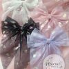 5.5" Heart Tulle Coquette Bow