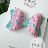 3.5” Crayon Vegan Leather Hair Bow - Back to School Hair Bow