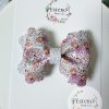 3.5” Sisters Vegan Leather Hair Bow - Image 2