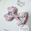 3.5” Flamingo Vegan Leather Hair Bow