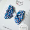 3.5” Liberty Floral Vegan Leather Hair Bow