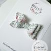 3" Spring Floral Vegan Leather Hair Bow