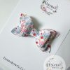 3" Flamingo Vegan Leather Hair Bow