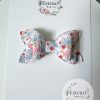3" Flamingo Vegan Leather Hair Bow - Image 2