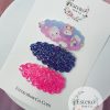 Pink and Purple Glitter Snap Hair Clip Set - Pink Hair Clip, Purple Hair Clip