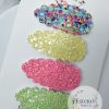 Blue Pup Snap Clip Set - Glitter Hair Clips - Image 2
