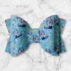 3.5” Summer Blue Dog Hair Bow