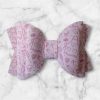 3.5” Vegan Leather Baking Hair Bow