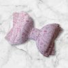 3.5” Vegan Leather Baking Hair Bow - Image 2