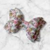 3.5” Vegan Leather Flamingos Hair Bow - Image 2
