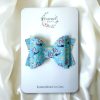 3.5” Summer Blue Dog Hair Bow - Image 3