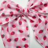 5.5" Strawberry Hair Bow - Strawberry Fable Bow - Image 2