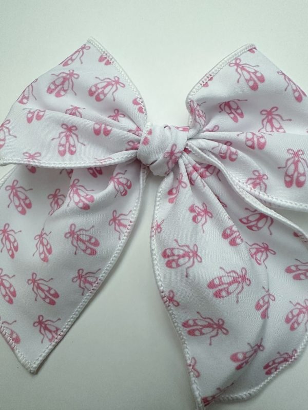 4.5" Ballet Slippers Fable Bow - Perfect Hair Accessory for Dancers - Image 2