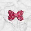 2.5” Apple Print Hair Bow - Back to School Hair Bow