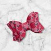 2.5” Apple Print Hair Bow - Back to School Hair Bow - Image 2