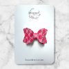 2.5” Apple Print Hair Bow - Back to School Hair Bow - Image 5
