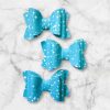 2.5” Blue Twinkle Hair Bow - Image 4
