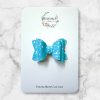 2.5” Blue Twinkle Hair Bow - Image 5