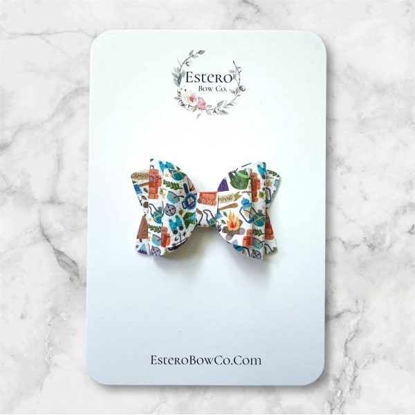 2.5” Camping Hair Bow - Outdoor Adventure Hair Bow - Image 4