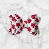 2.5” Maple Leaves Hair Bow - Canada Hair Bow