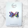 2.5” Summer Retro Floral Hair Bow - Image 5