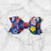 2.5” Summer Retro Floral Hair Bow