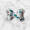 2.5” Construction Site Hair Bow - Construction Themed Hair Bow