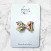 2.5” Summer Floral Hair Bow - Bright Floral Hair Bow for Girls - Image 5