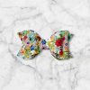 2.5” Summer Floral Hair Bow - Bright Floral Hair Bow for Girls