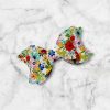 2.5” Summer Floral Hair Bow - Bright Floral Hair Bow for Girls - Image 2